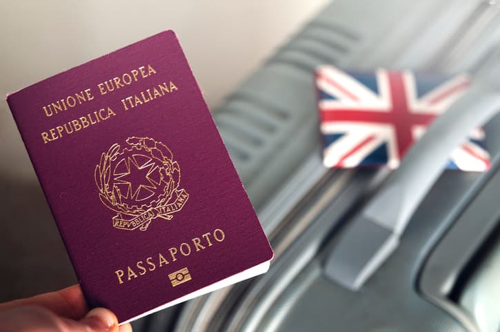 A picture of a passport