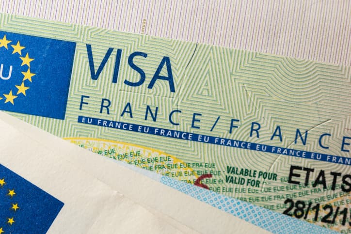 France schengen visa in the passport
