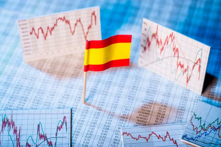 A Spanish Flag amongst Financial Charts 